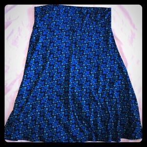 Amazing Blue Patterned Lularoe Azure! Like New!